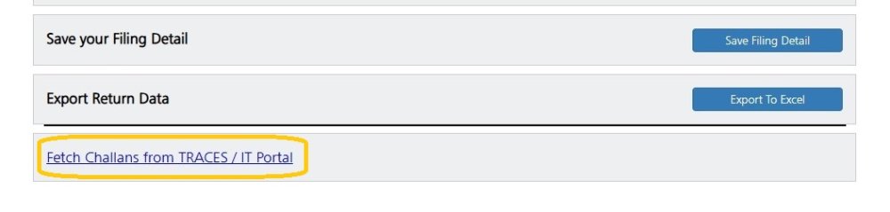 Fetch Challans From Traces/It Portal