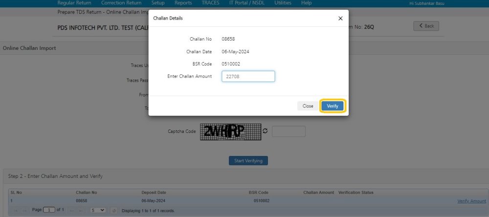 Challan Import - 4 Challan Import - 4