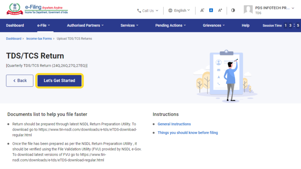 Online Filing of Return - Step 5 TMO- Online Filing of Return