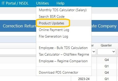 Utilities - Product Updates