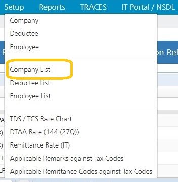 Setup - Company List company-list-setup