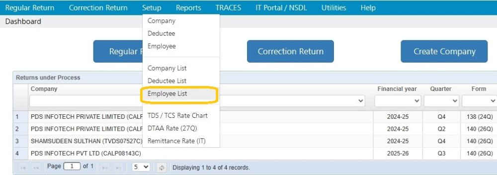 Setup - Employee List employee-list-n