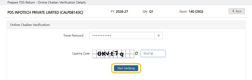 Verify Challan - 2