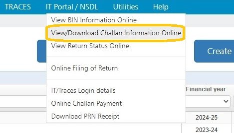 View or Download Challan Information Online