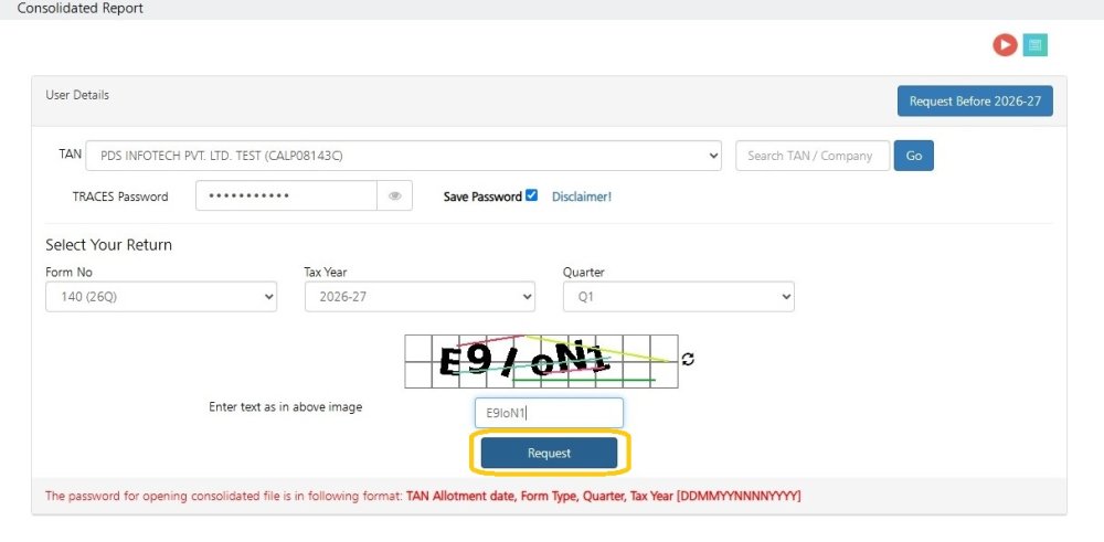 TDS / Conso File Request traceslog-in-details