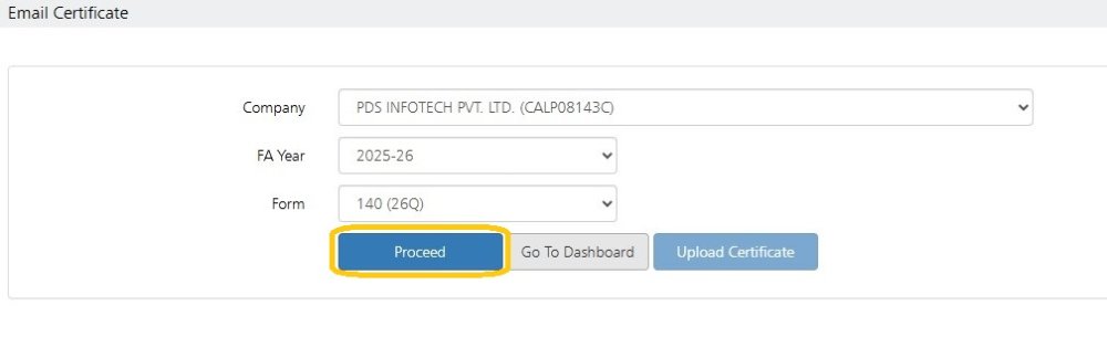 Upload TDS Certificates 2