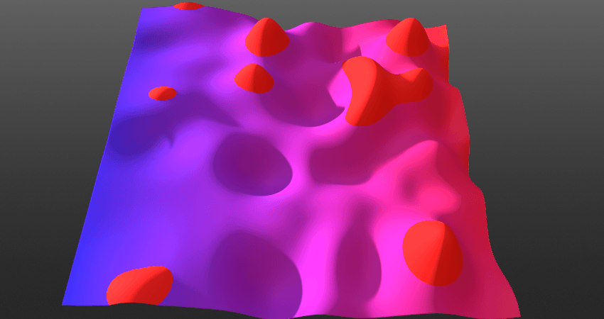 Demonstration of the position gradient by varying angle and tilt values.