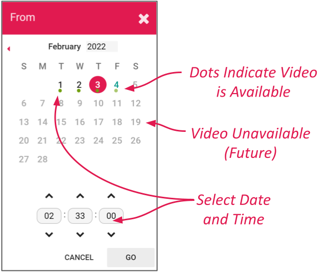 Export by Date/Time Range Orchid Fusion/Hybrid VMS User Guide 21.12