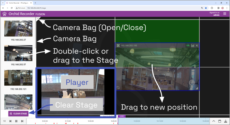 The Orchid Recorder Stage