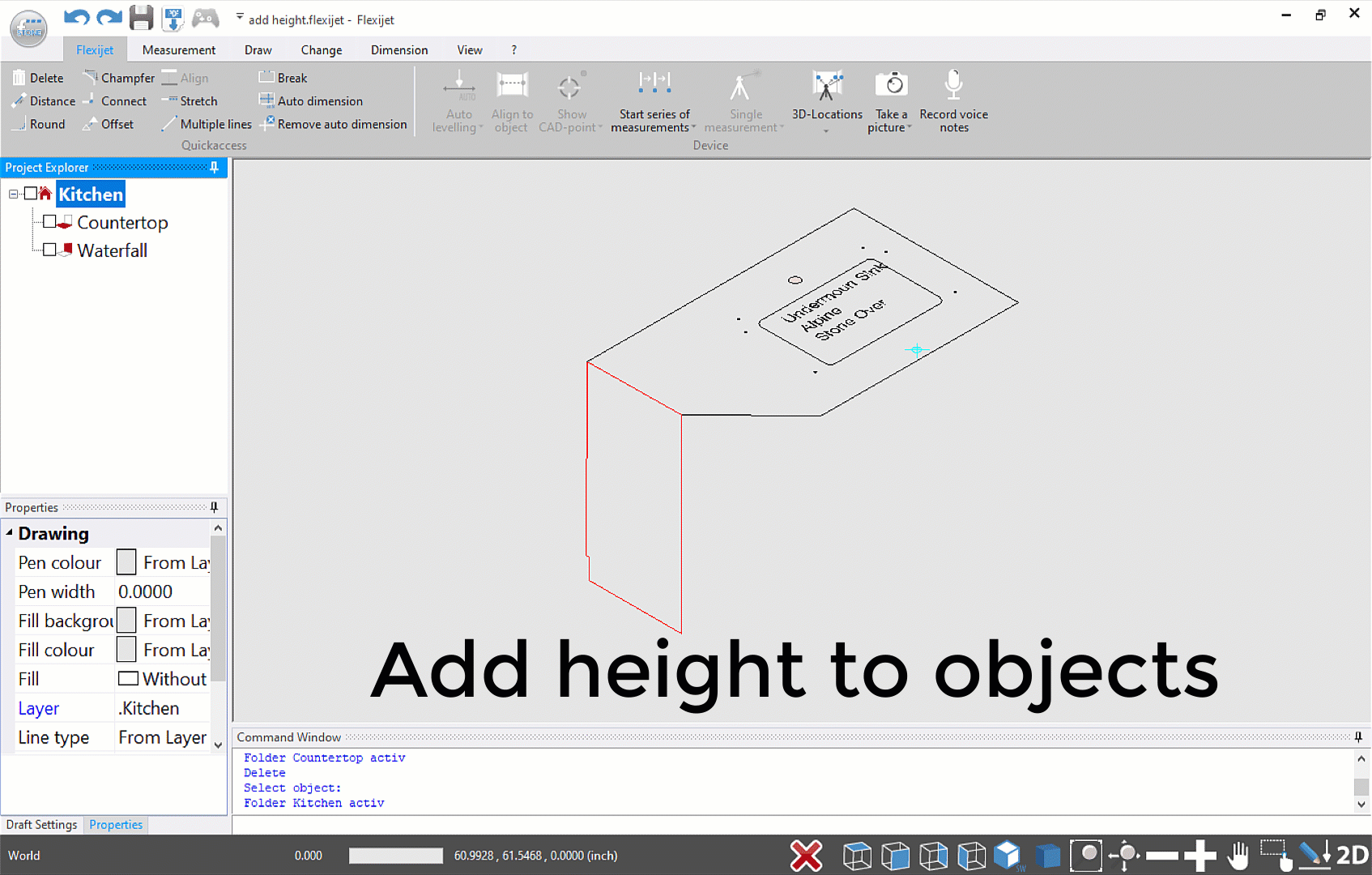 Add height to object gif