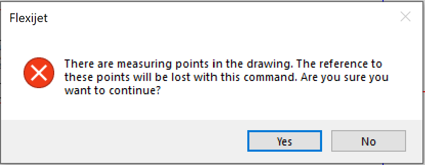 Align to Object warning window