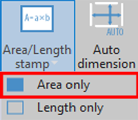 Area Only button in Flexijet Stone