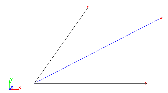 Bisector of angle diagram in FlexiCAD