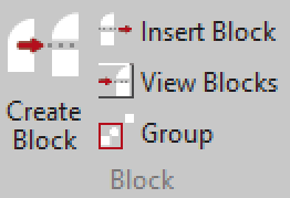 Blocks Buttons on Draw Ribbon