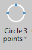 Circle 3 points icon