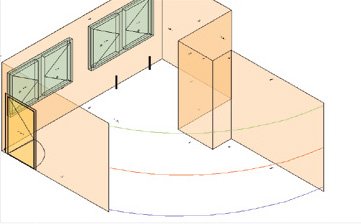 Curved wall multiple polylines at different heights