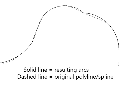 Explode polyline to arcs demo image