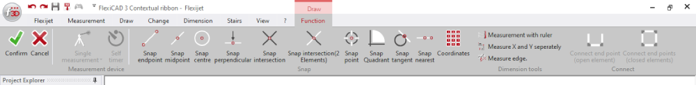 FlexiCAD Contextual Ribbon