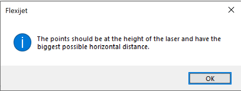 FlexiCAD locations warning points spread apart