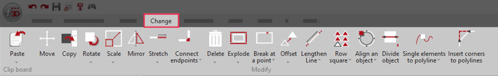 FlexiCAD Change Ribbon May 2023