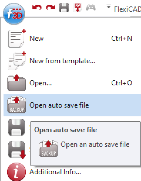 open saved files