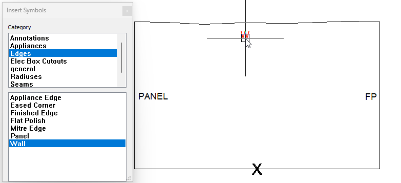 Insert install symbols clicking to place symbol