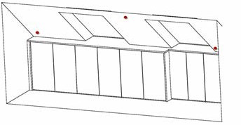 Diagram showing 3 points on a free plane