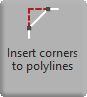 Insert corners to polylines button