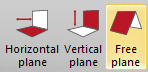 Free plane icon on measurement ribbon
