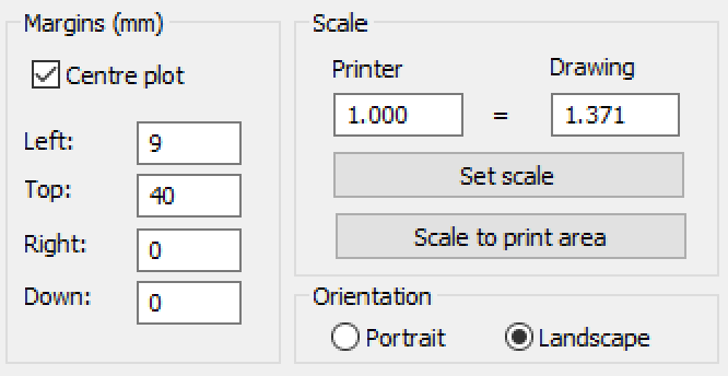 Print_Plot Margins and Scale