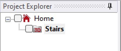 Project Explorer with Stairs folder
