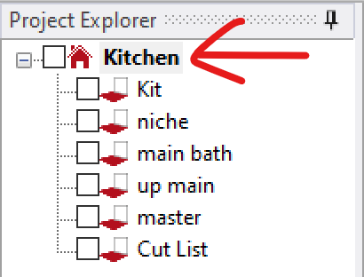 Project explorer showing project folder