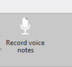 Record Voice Notes FlexiCAD Button