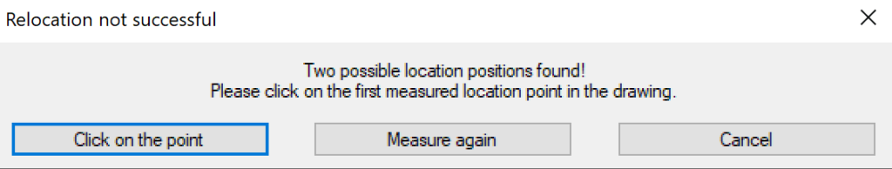 Two possibl location positions found!