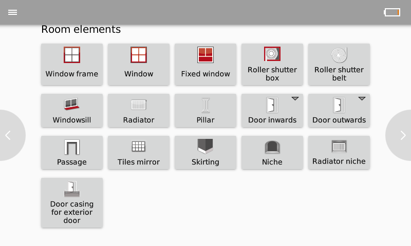 Flexijet Screen - Room Elements section