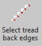 Selet treadback edges