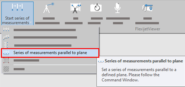 Series of Measurements Parallel To Plane button