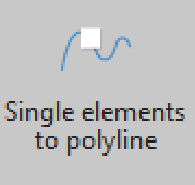 Single Elements to Polyline icon