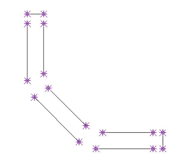 Curb measured from top viewed in FlexiCAD