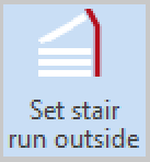 Set stair run outside button