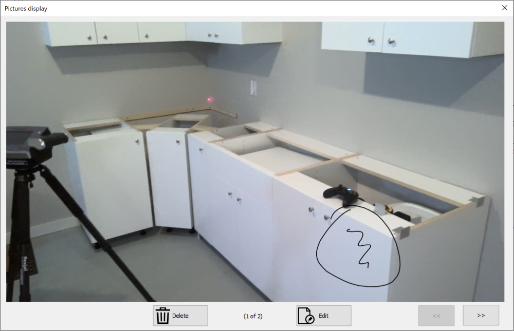 Take a picture show pictures window FlexiCAD