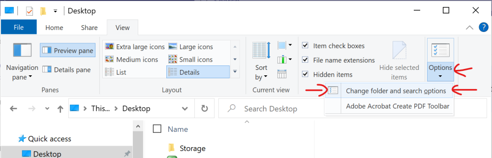 Show hidden files and folders in Windows 10 - Flexijet Stone - 1