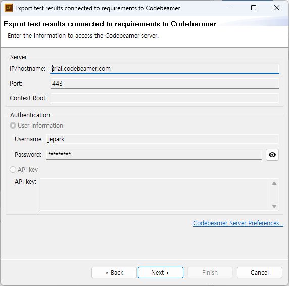 Codebeamer Api Python 需求 – 将与需求相关的测试结果导出至 Codebeamer - User Manual - 2024.12