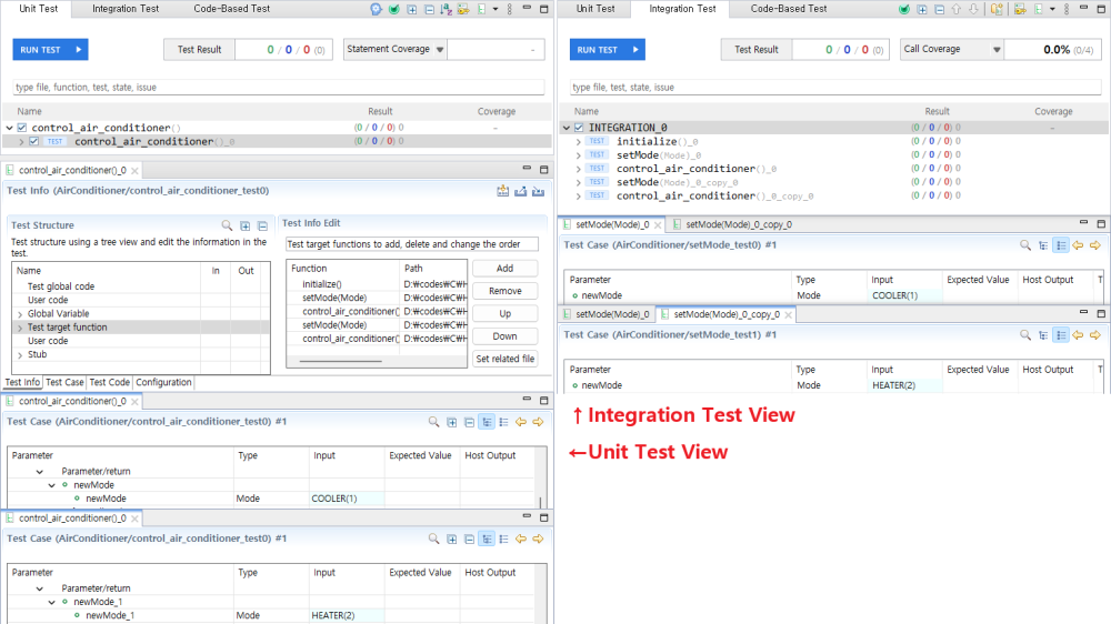 Integration Testing in [Unit Test View] - User Guides - 2025.12