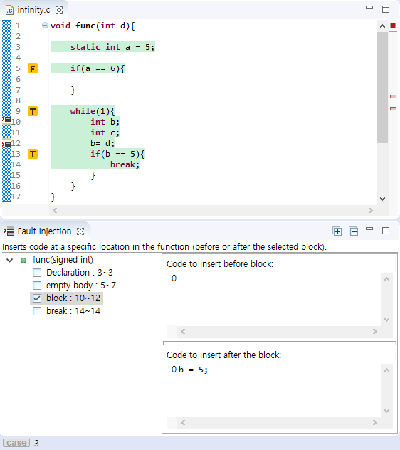 When using the conversion toolchain, the coverages are displayed ...