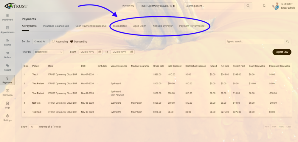 Itrust Ld Exportable and in-app finance report - iTRUST - iTRUST
