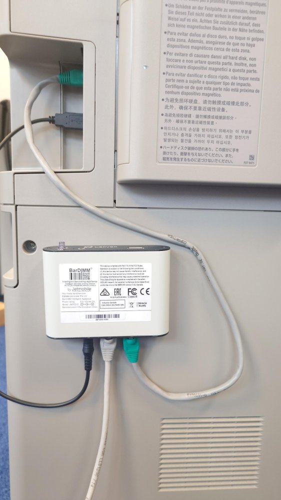 Adding barcodes to printer