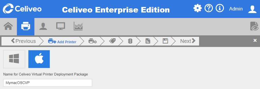 Add a Celiveo Shared Virtual Printer to Web Admin - Celiveo 8