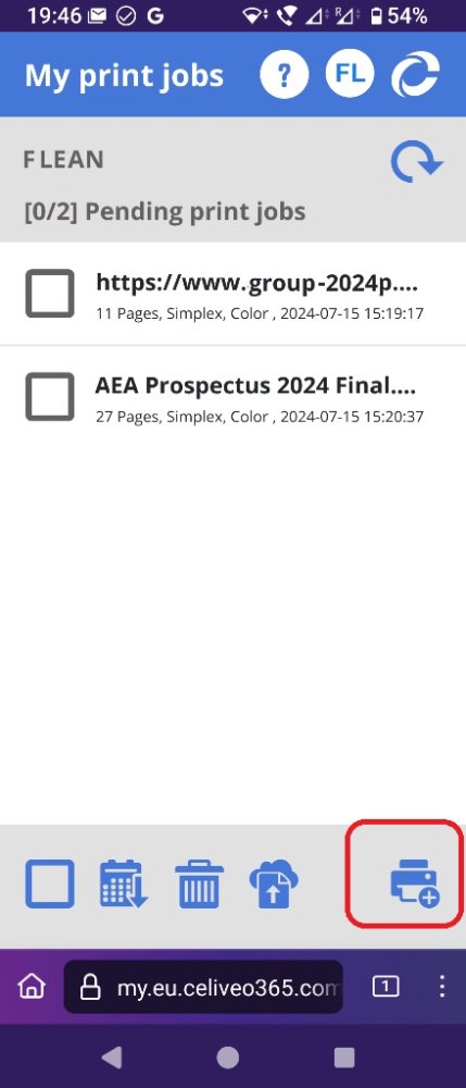 Pending Cloud print jobs