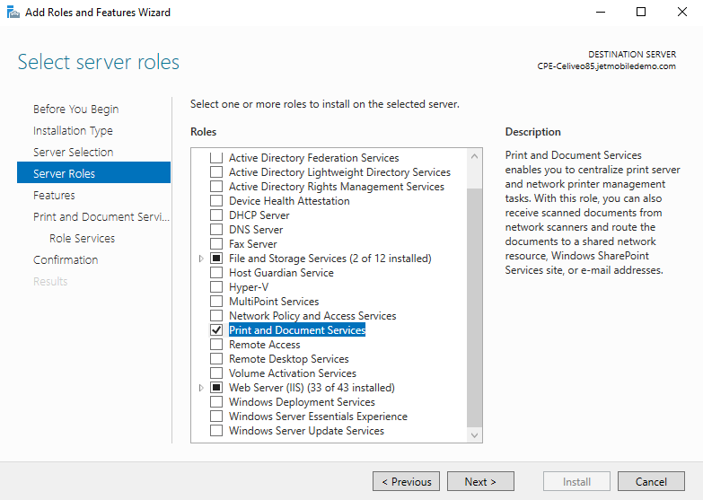 Deploy a Celiveo Shared Virtual Printer Package on a Print Server